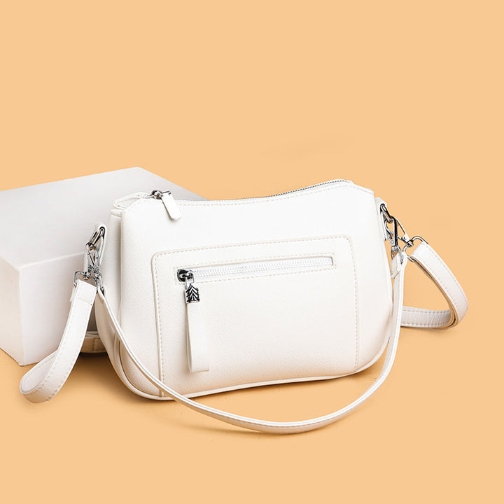 Casual Leather Crossbody Bag Bowlift