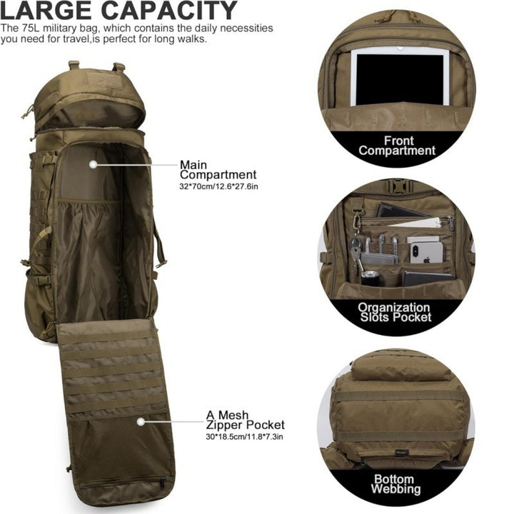 Tactical Multi-Purpose Backpack Bowlift