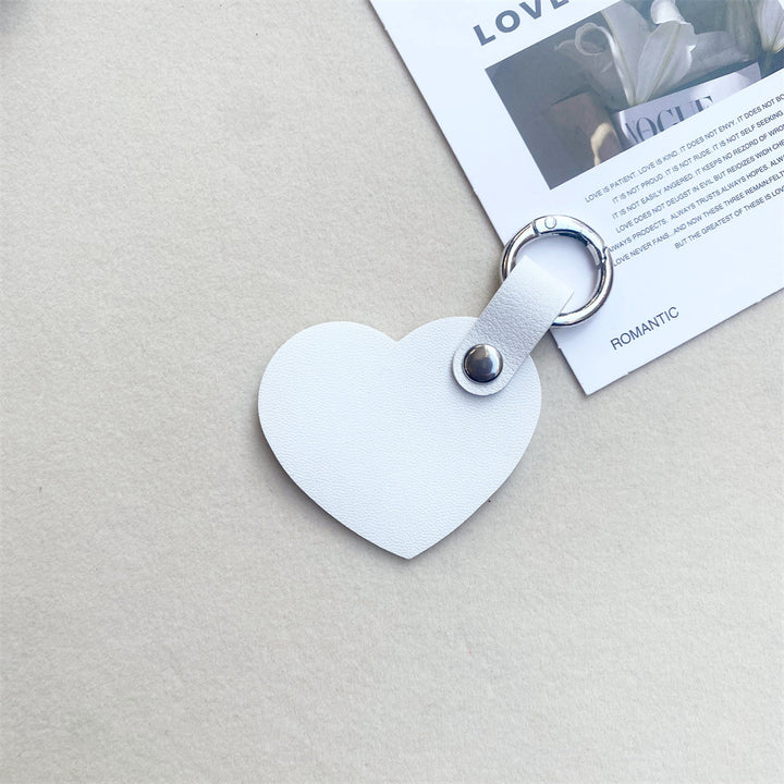 Leather Heart-Shaped Keychain Bowlift