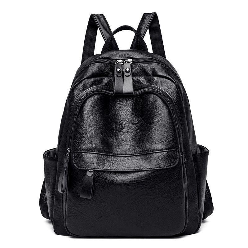 Premium Leather Travel Backpack Bowlift