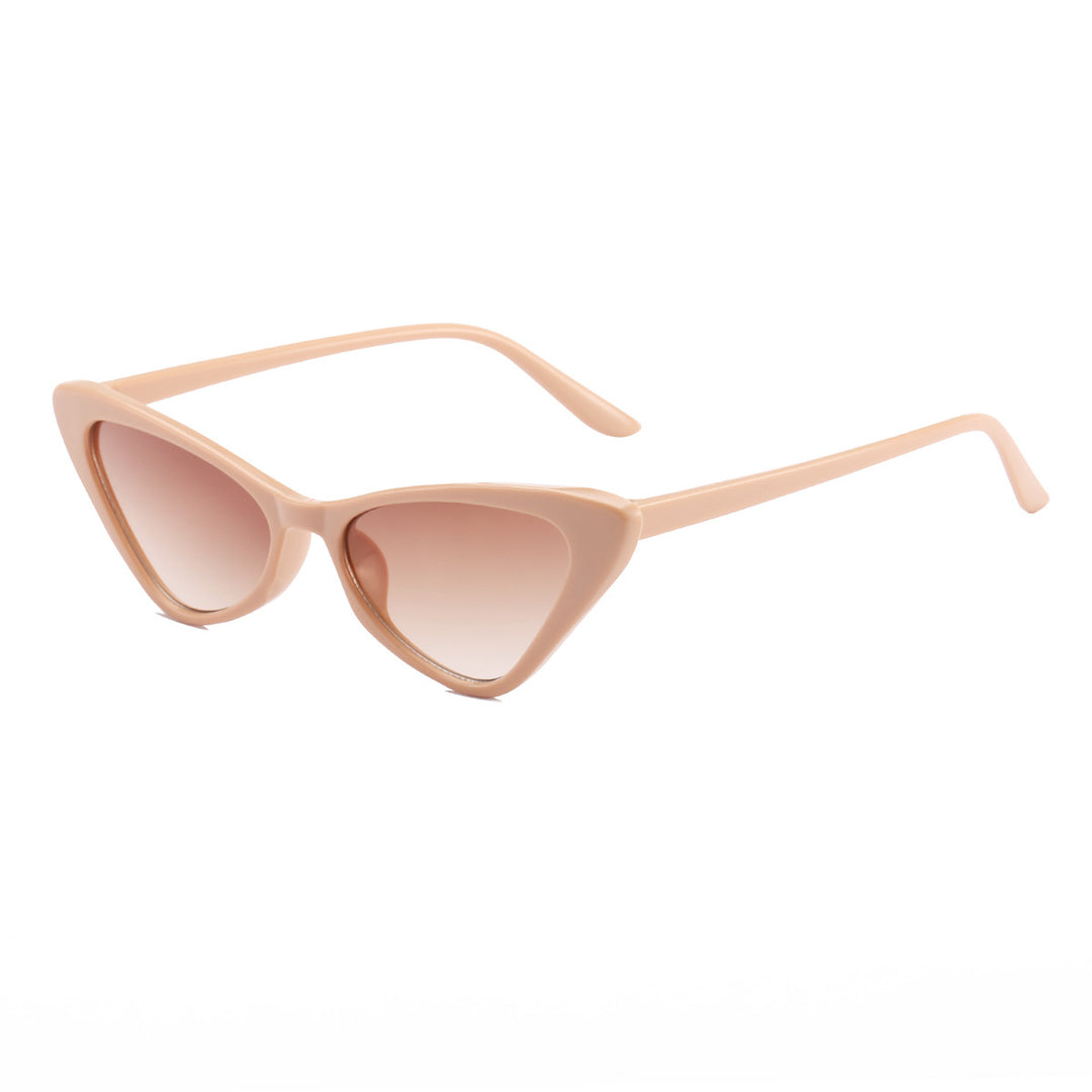 Women's Cat-Eye Sunglasses with Animal Print and UV Protection Bowlift