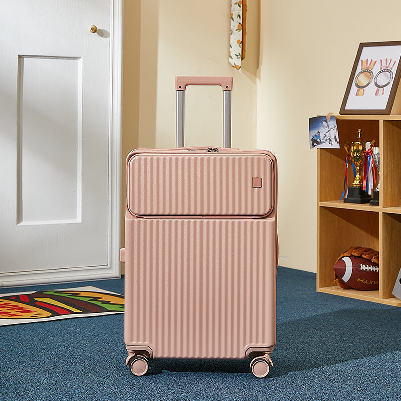 Unisex Versatile Expandable Hard Shell Travel Suitcase Bowlift