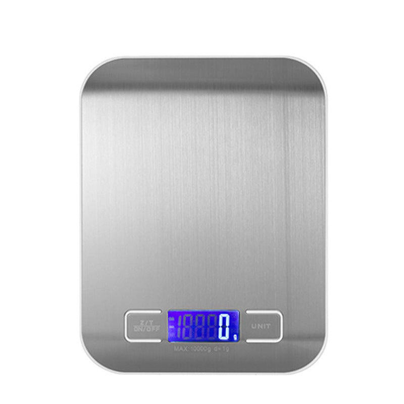 Brushed stainless steel digital kitchen scale with tare and multi-unit conversion Bowlift