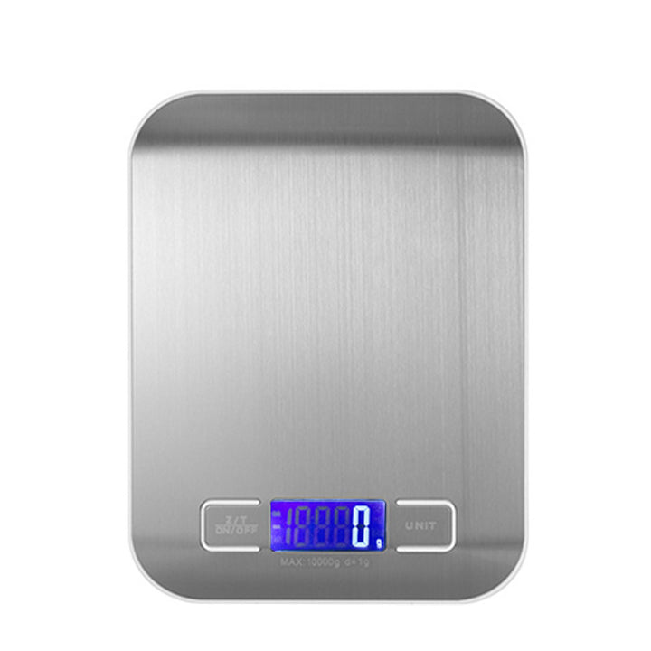 Brushed stainless steel digital kitchen scale with tare and multi-unit conversion Bowlift