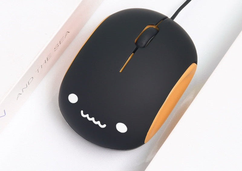 Cute Character Design Wired Mouse Bowlift
