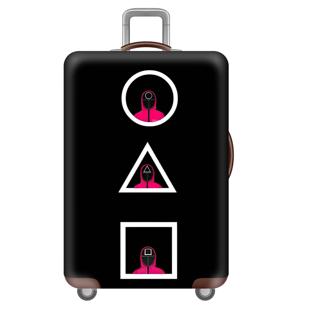 Unisex Hard Shell Suitcase with Creative Travel Motif Bowlift
