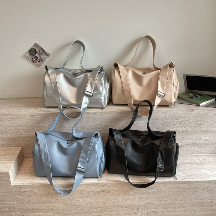 Stylish Leather Duffle Bag Bowlift