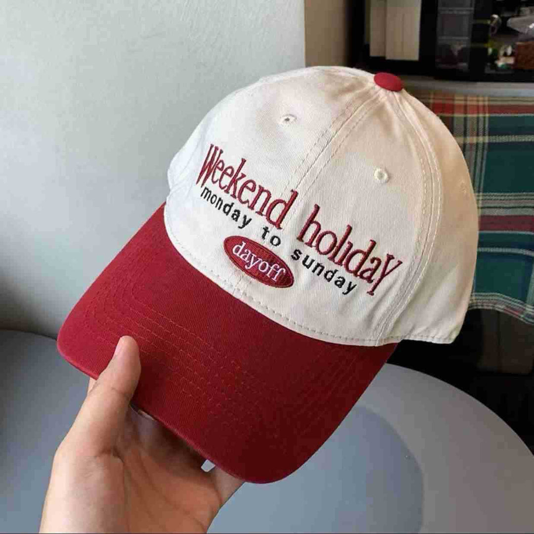 Women's Casual Embroidered Adjustable Cap Bowlift