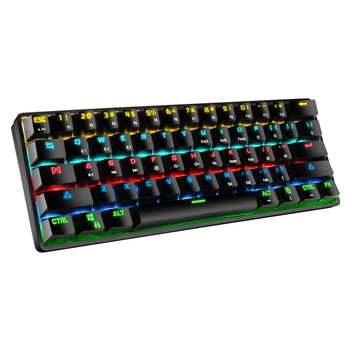 Compact Mechanical Gaming Keyboard with Backlit Keys Bowlift