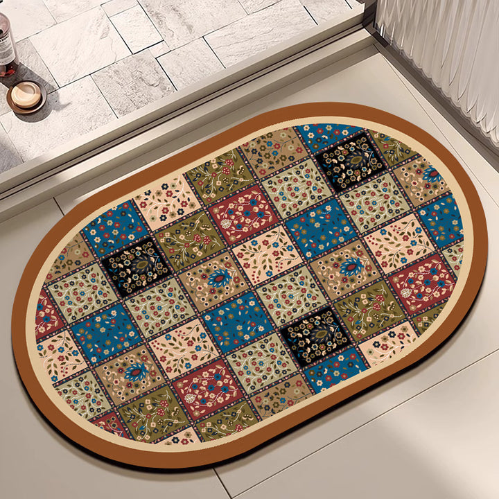 Geometric Patterned Area Rug Bowlift