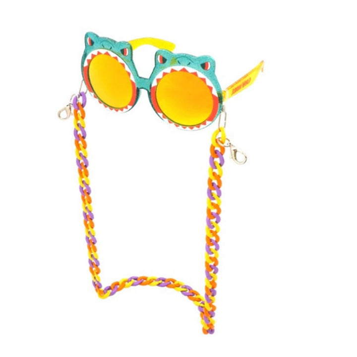 Bold Color Block Eyewear Chain Bowlift