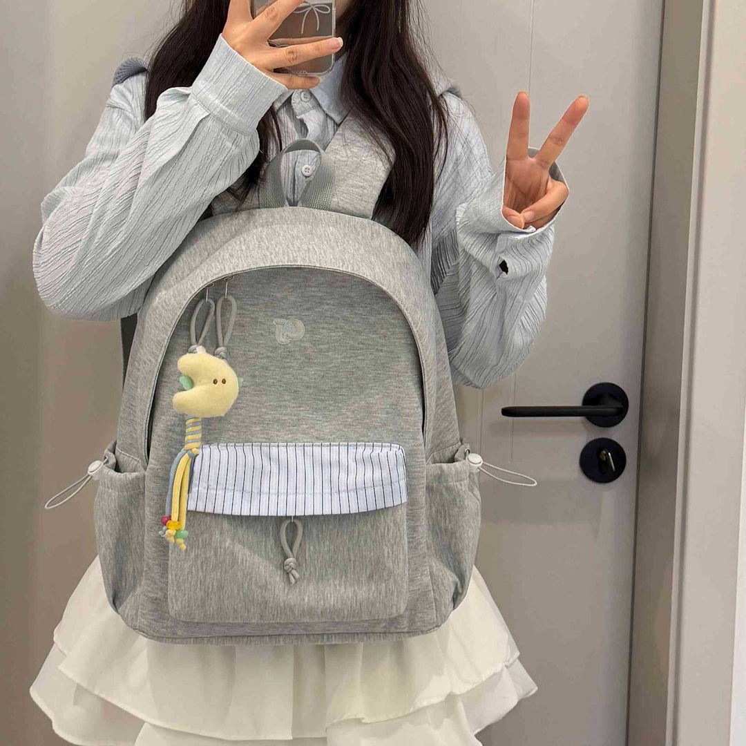 Casual Fabric Backpack Bowlift