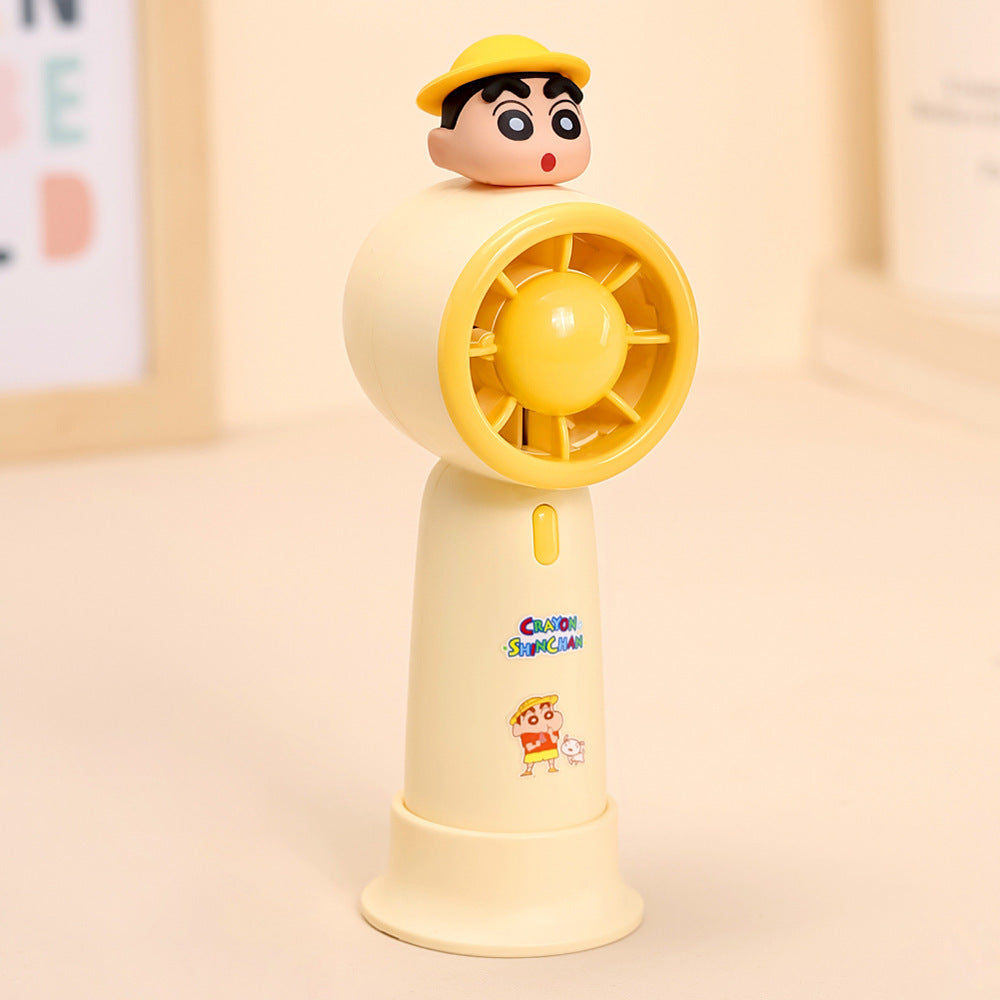 Cute Portable Handheld Fan with Cartoon Character Bowlift