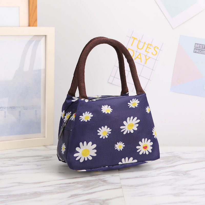 Floral Print Insulated Lunch Carrier Bowlift