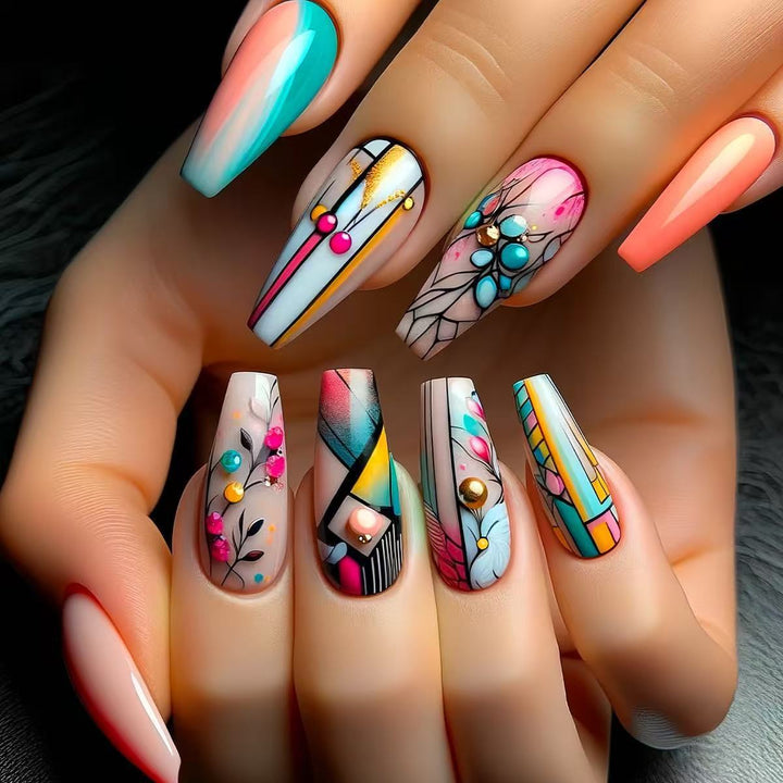 Artistic 3D Decorative Nail Extensions Bowlift