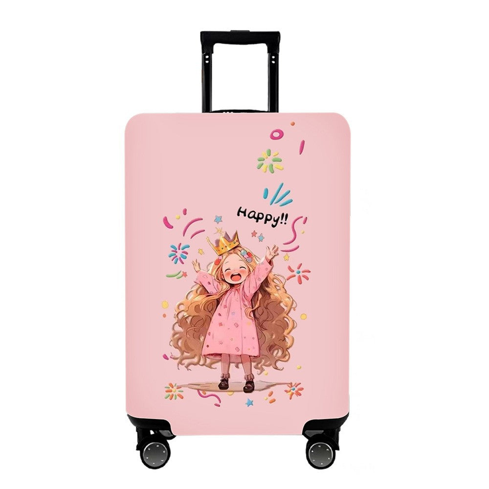 Unisex Hard Shell Suitcase with Colorful Monster Design Bowlift