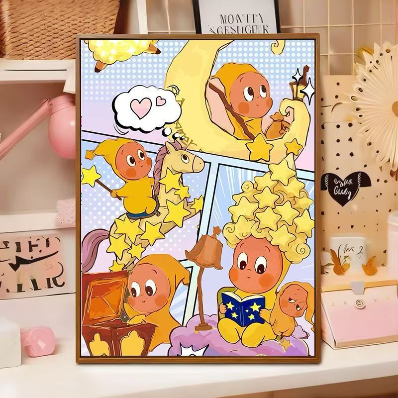 Playful Cartoon Illustration Wall Art Bowlift