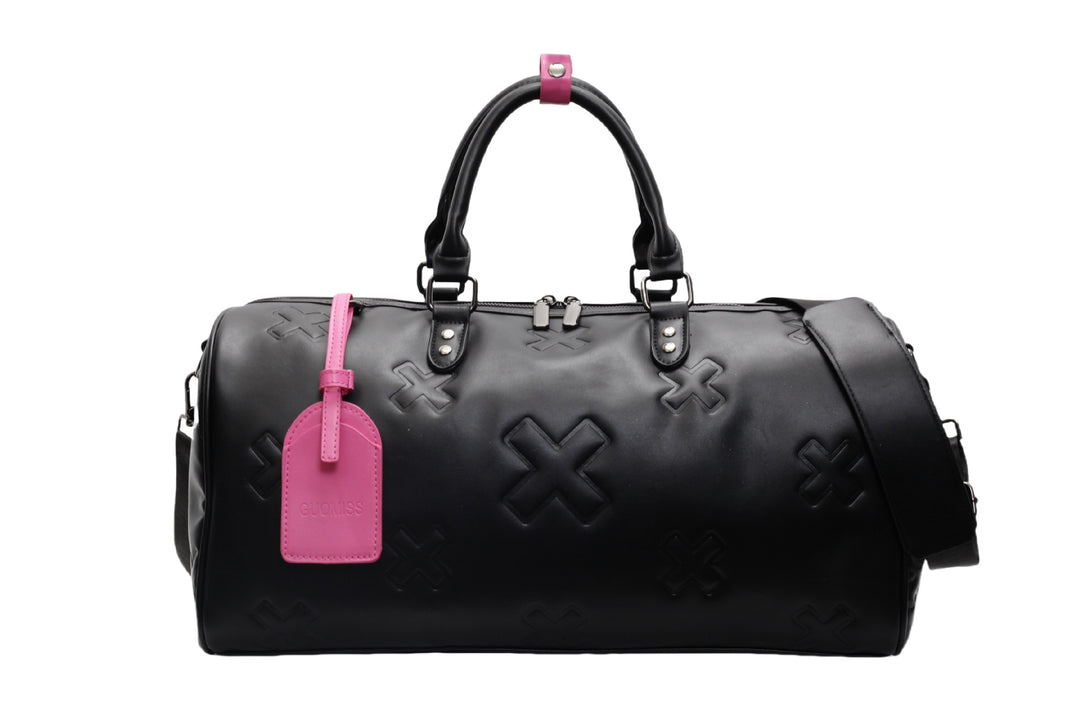Premium Leather Weekend Duffle Bag Bowlift