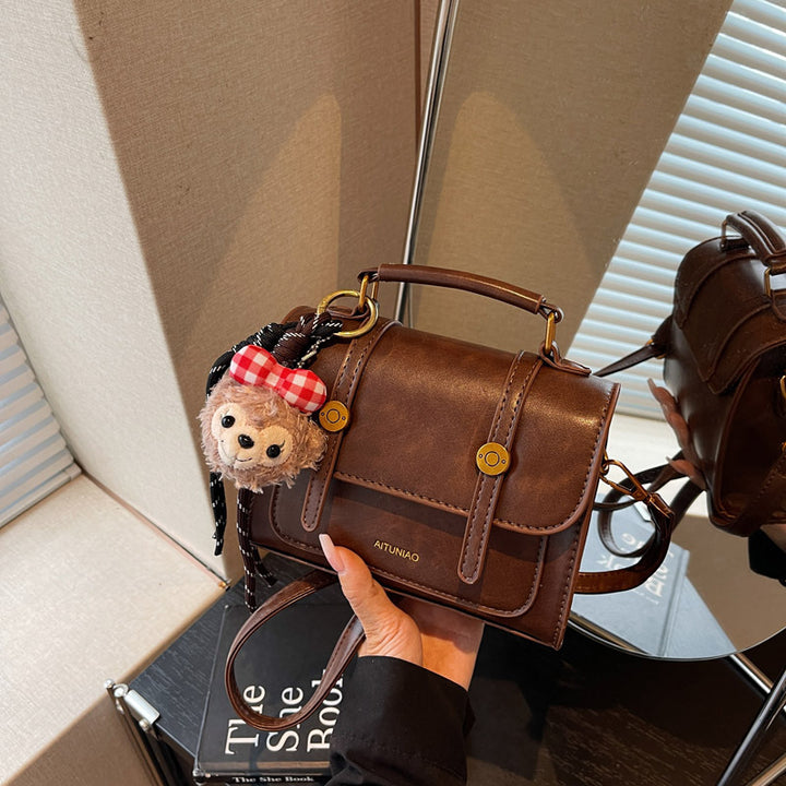 Compact Leather Handbag Bowlift