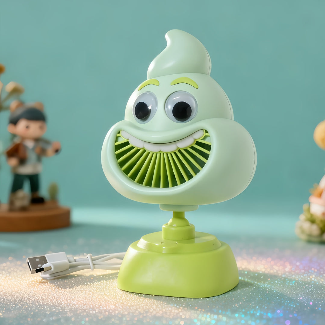 Creative Mini USB Desk Fan in Humorous Design Bowlift