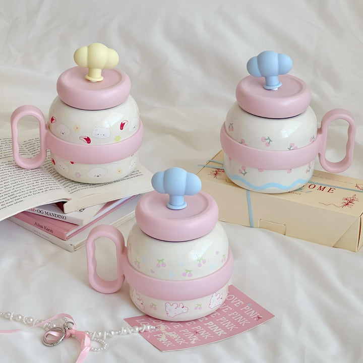 Women's creative drinking bottle with playful design Bowlift