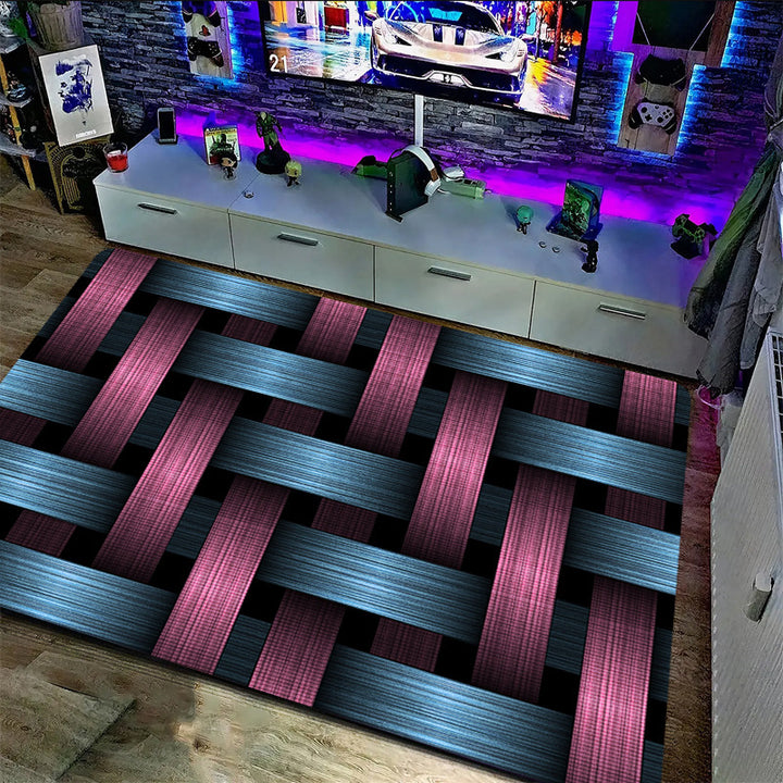 Geometric Print Area Rug Bowlift