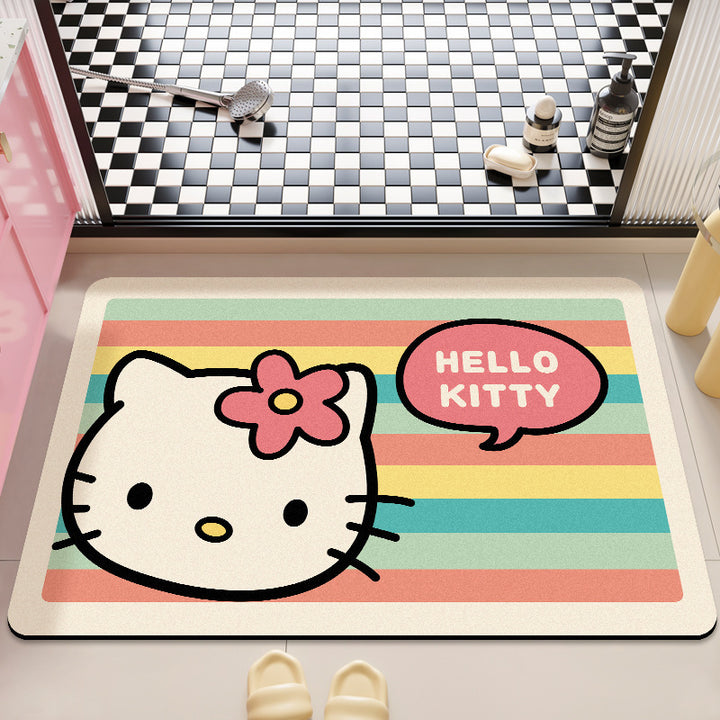 Cute Cartoon-Themed Bath Rug