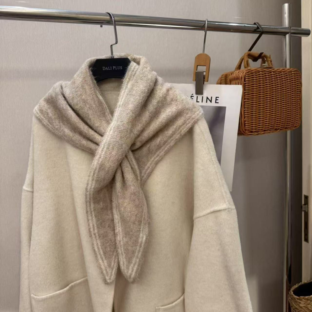 Cozy Knit Shawl Scarf Bowlift