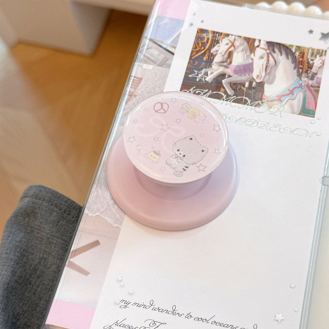 Smartphone Finger Holder in Cute Animal Design Bowlift