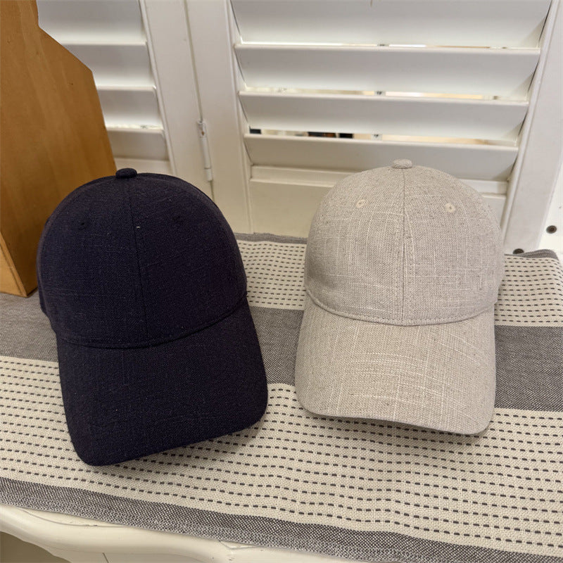 Women's Casual Textured Cotton Baseball Cap Bowlift