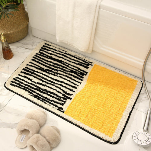 Textured Abstract Bathroom Mat