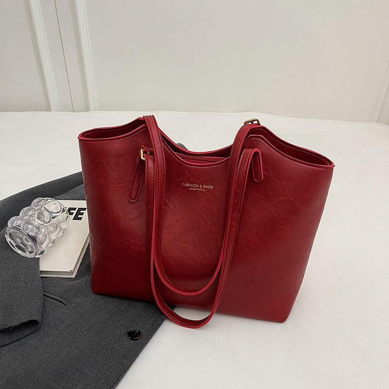 Elegant Leather Tote Bowlift
