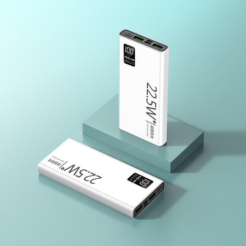 Portable Multi-Slot Power Bank with Digital Charging Status Indicator Bowlift