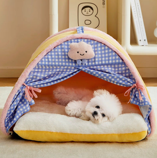 Cozy Tent-Shaped Dog Bed