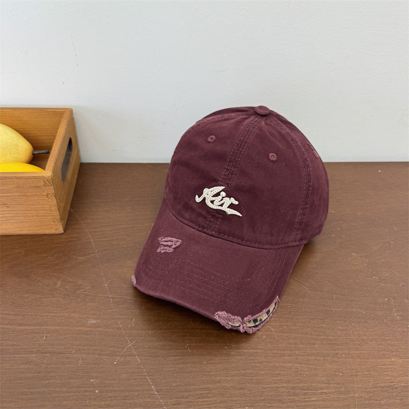 Women's Distressed Vintage Baseball Cap Bowlift
