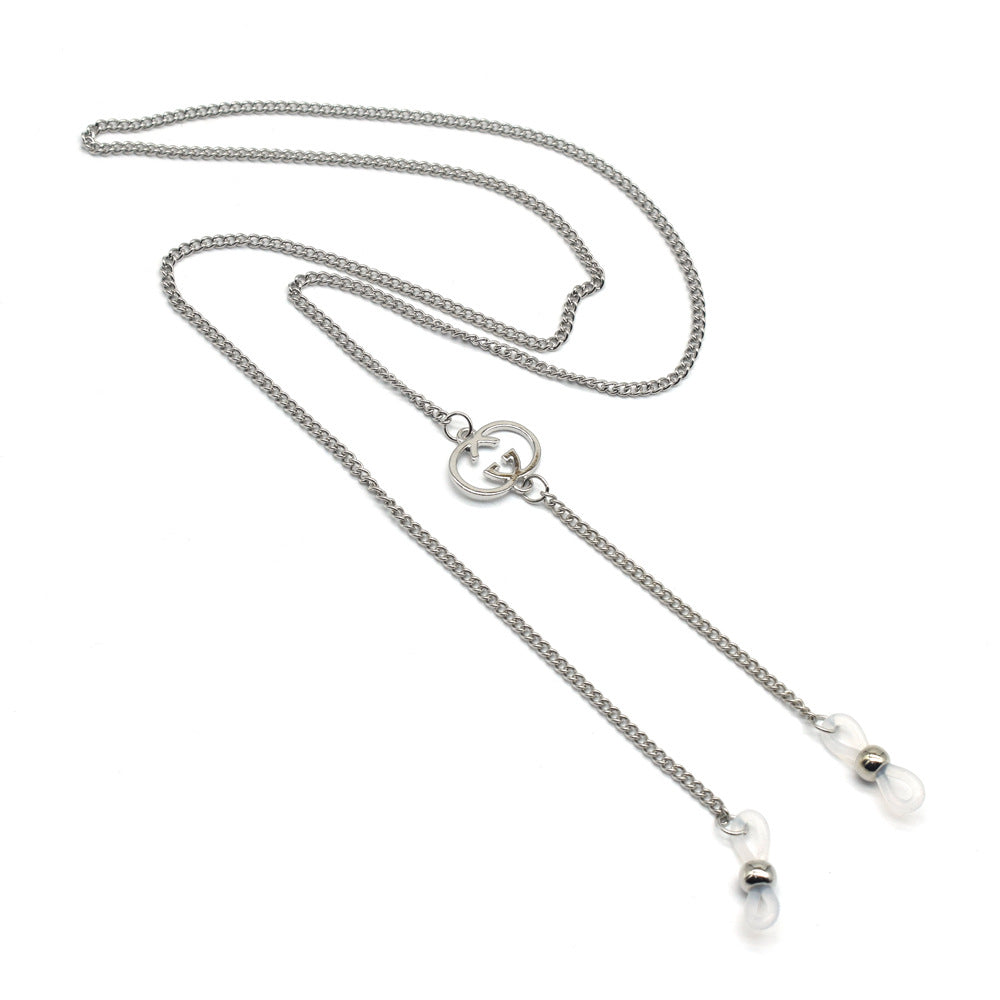 Adjustable Silver Eyewear Chain Bowlift