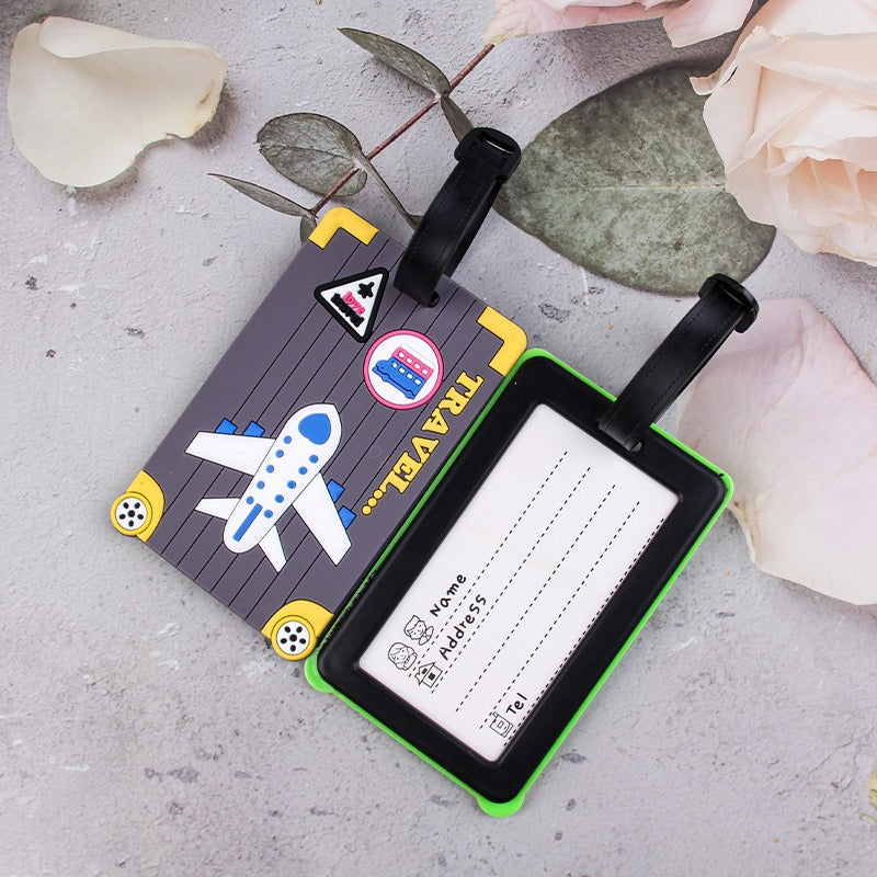 Fun Airplane-Themed Luggage Tag Bowlift