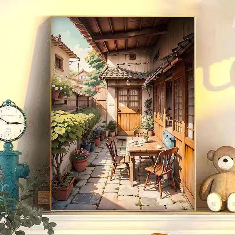 Serenity-Inspired Garden Scene Wall Art Bowlift