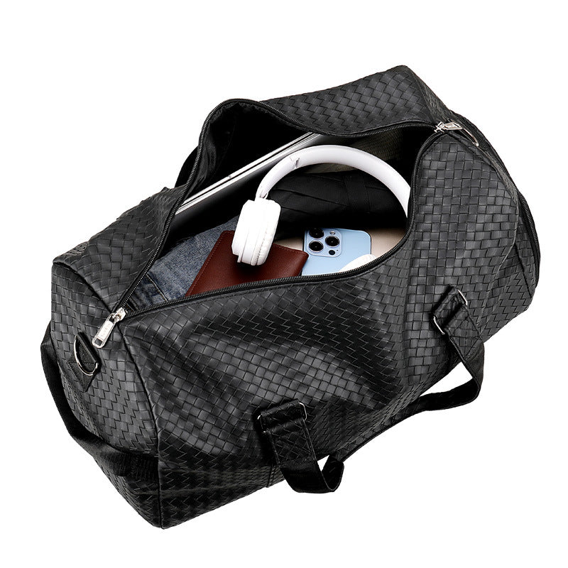 Textured Travel Duffel Bag Bowlift