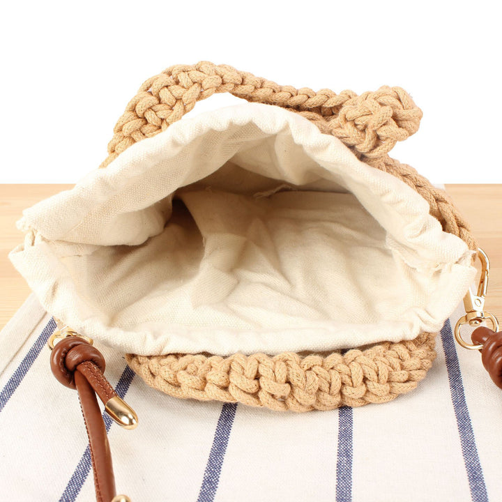 Handbag in Modern Macrame Design Bowlift