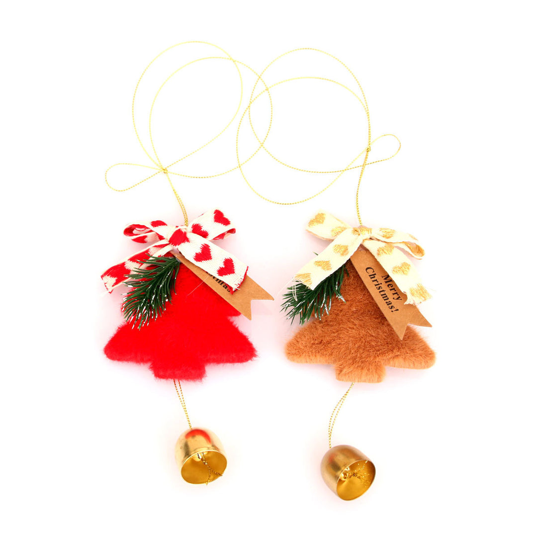 Festive Christmas Tree Ornament with Bell Bowlift