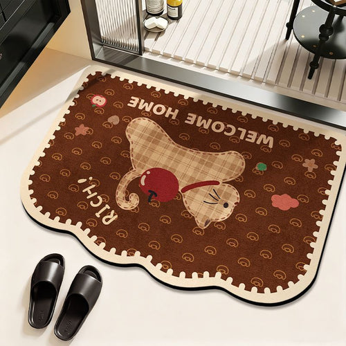 Cat-Themed Welcome Mat