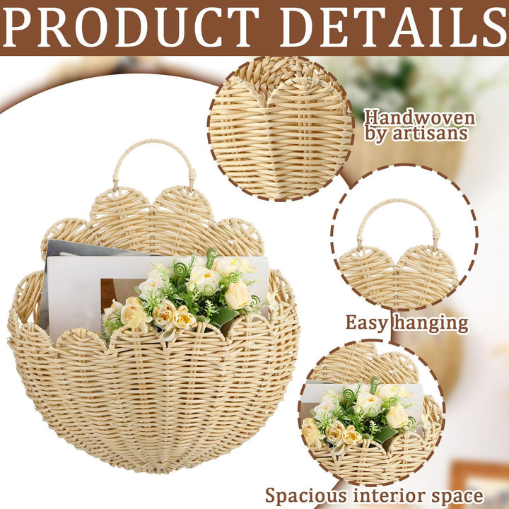 Woven Shell Storage Basket Bowlift