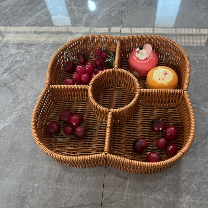 Women Decorative Basket with Wavy Shape Bowlift
