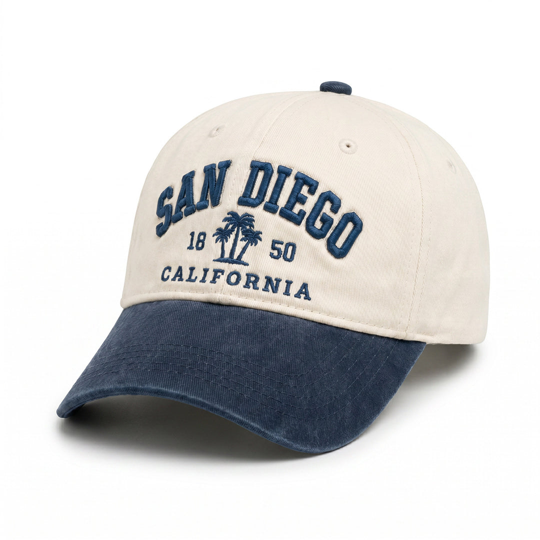 Women's stylish cotton cap with embroidered lettering Bowlift