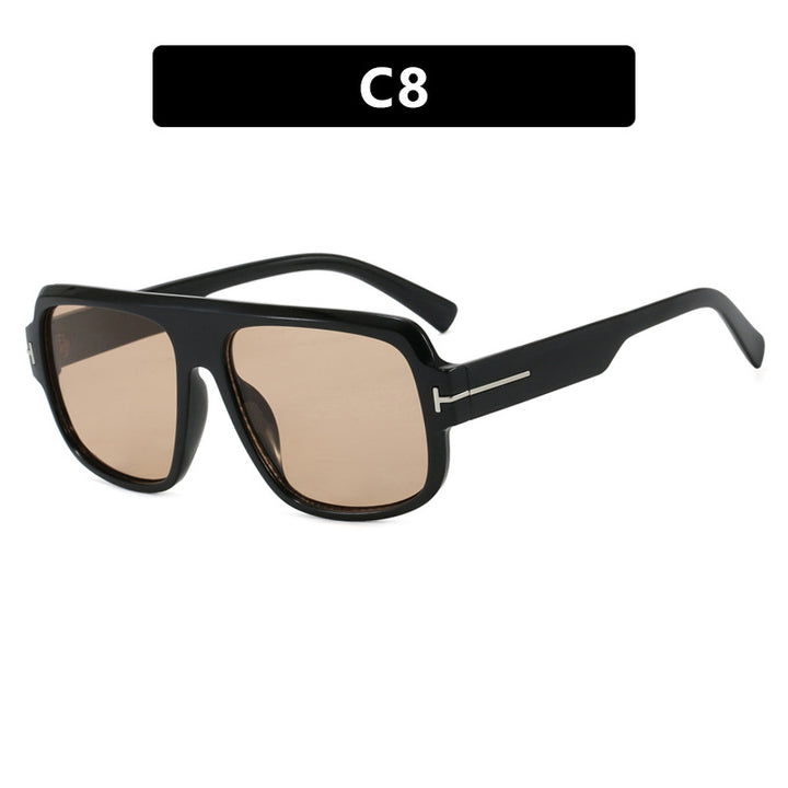 Women’s fashionable square sunglasses with trendy tortoiseshell pattern Bowlift