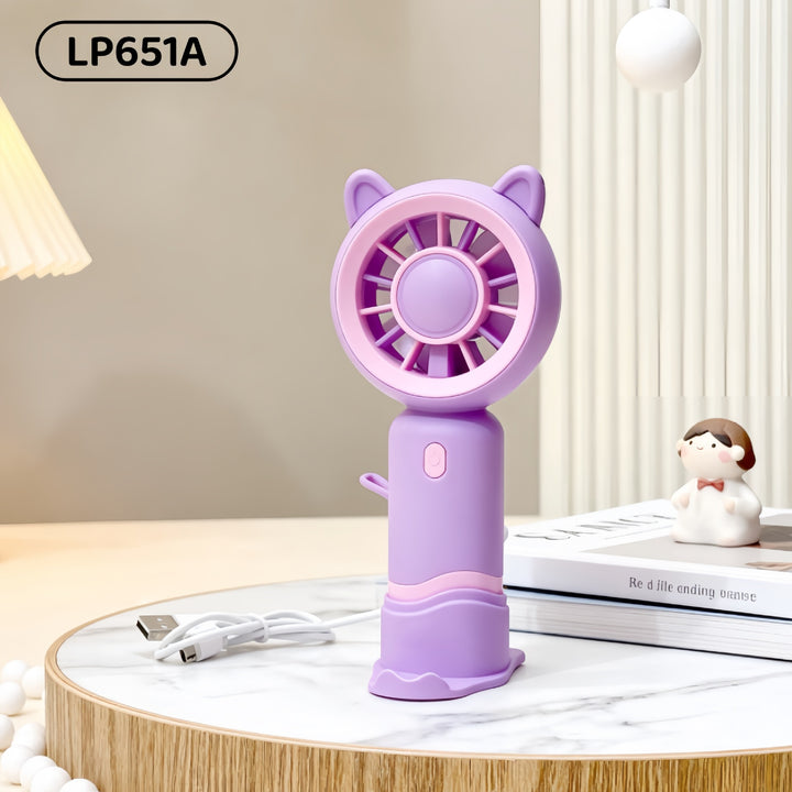 Portable handheld fan with cute animal design Bowlift