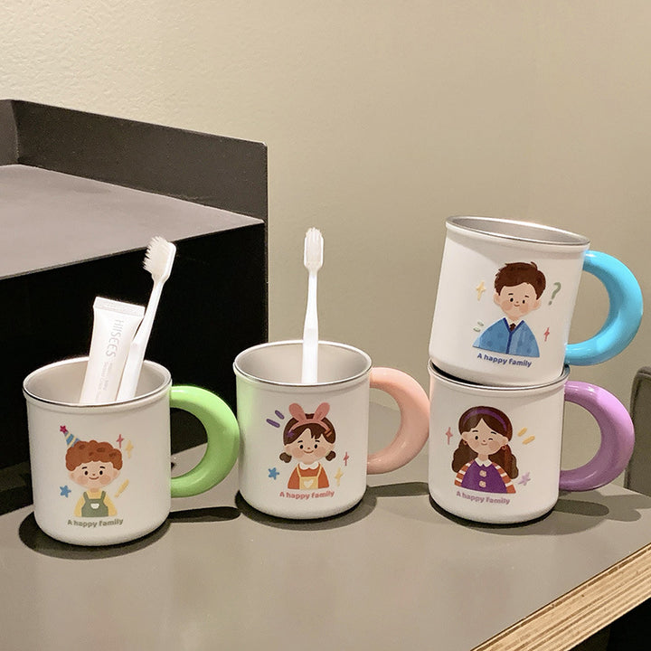 Ceramic mug with cheerful family design Bowlift