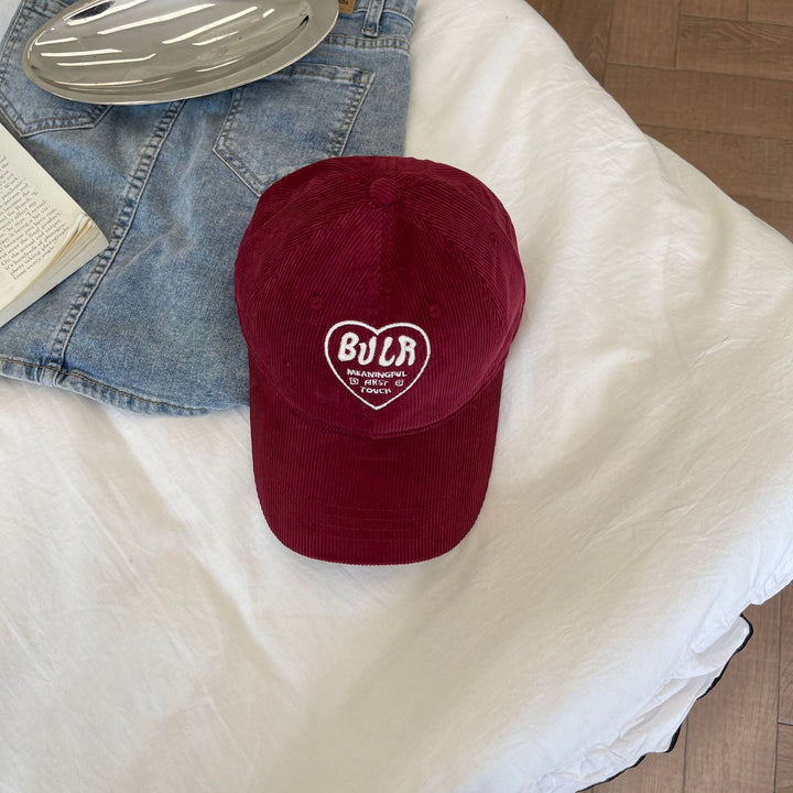 Women's Textured Corduroy Baseball Cap Bowlift