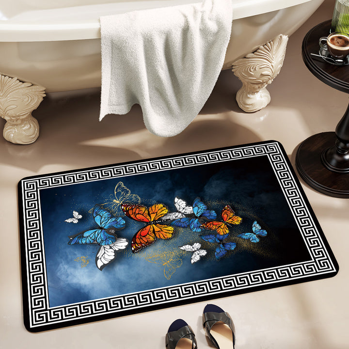 Stylish Patterned Bath Mat Bowlift